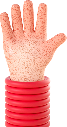 Raised hand